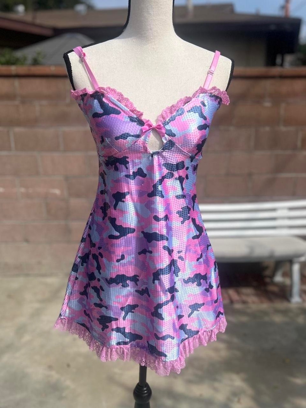 Sugar Thrillz Snowflake Cadet Camo Sequin Dress- new size Xsmall